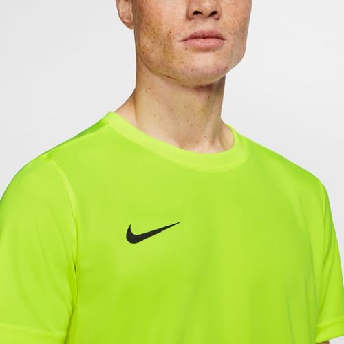Nike M Nk Dry Park Vii Jsy Ss T-Shirt, Hombre, volt/black, M