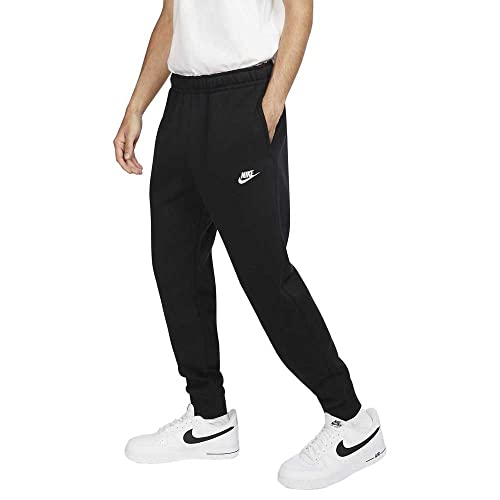 NIKE Nsw Club Jggr Bb, Pantalones Deportivos Hombre, Negro (black/black/white), S