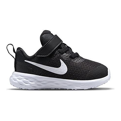 NIKE Revolution 6, Zapatillas de Gimnasia Unisex niños, Black White Dark Smoke Grey Cool Grey, 38.5 EU