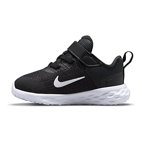 NIKE Revolution 6, Zapatillas de Gimnasia Unisex niños, Black White Dark Smoke Grey Cool Grey, 38.5 EU