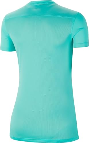 NIKE W Nk Dry Park VII JSY SS Camiseta de Manga Corta, Mujer, Hyper turq/Black, XL