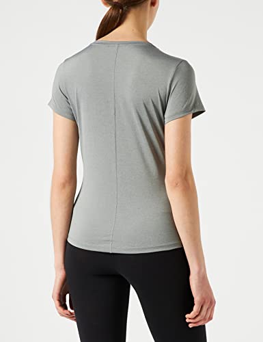 Nike W NK One DF SS Slim Top T-Shirt, Women's, Particle Grey/htr/Black, S