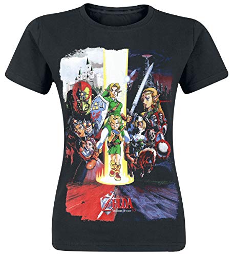 Nintendo Legend of Zelda Ocarina of Time - Camiseta de Manga Corta con Estampado