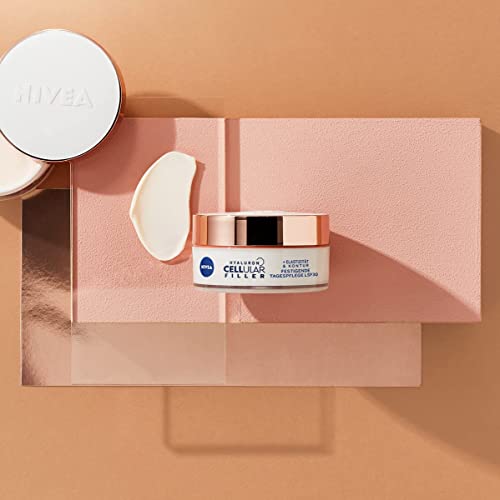 NIVEA Cellular Expert Lift Crema de día Antiedad Avanzada FP30 (1 x 50 ml), crema de día con ácido hialurónico y bakuchiol puro, crema reafirmante, crema antiedad