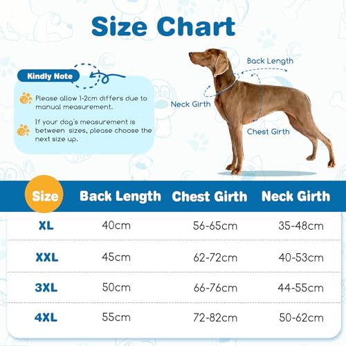 Nobleza Abrigo para Perro Impermeable, Chaquetas Abrigada de Invierno para Perros Mediano Grande, Ropa Reflectante para Perros, Chaleco para Perros Resistente al Viento (Azul, XL)