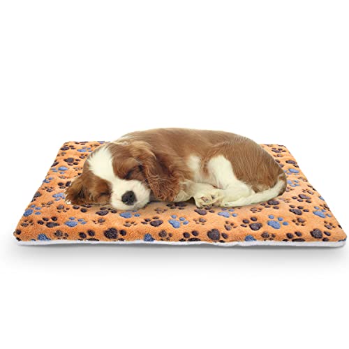 Nobleza Colchoneta para Perros Cama, Esterilla Gruesa para Perros y Gatos, Mascotas Manta Grande Colchón de Franela Reversible Supersuave, Pata Almohadilla Cojín Cálida para Cachorros, L70*W55CM