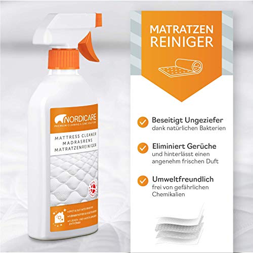 Nordicare [500ml] Spray para Ropa de Cama, Limpiador de Olor de Colchones