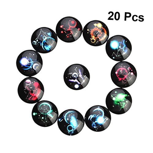 NUOBESTY 40 Uds Suministros Para Hacer Joyas Gemas De Vidrio Suministros Para Hacer Pendientes Suministros Para Hacer Gemelos Accesorios Decorativos Broches De Vidrio Colgante De