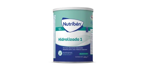 Nutribén Hidrolizada 1 - Leche Bebé 1 para Intolerantes a la Lactosa o APLV desde el Primer Día | Alimento Completo | sin Aceite de Palma | con Cacito Dosificador Incluido | 1 Bote de 400g