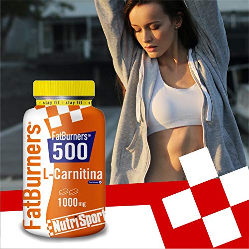 NUTRISPORT FatBurners 500 | Complemento Alimenticio para el Control de Peso | Definición Muscular | Suplemento Deportivo | Quemagrasas | Bote 40 Comprimidos