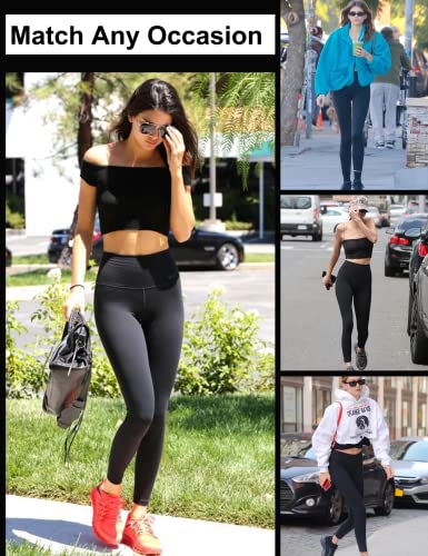 Occffy Leggings Mujer Deporte Cintura Alta Mallas Pantalones Deportivos Leggins con Bolsillos para Yoga Running Fitness y Ejercicio Oc01(Azul Profundo, M)