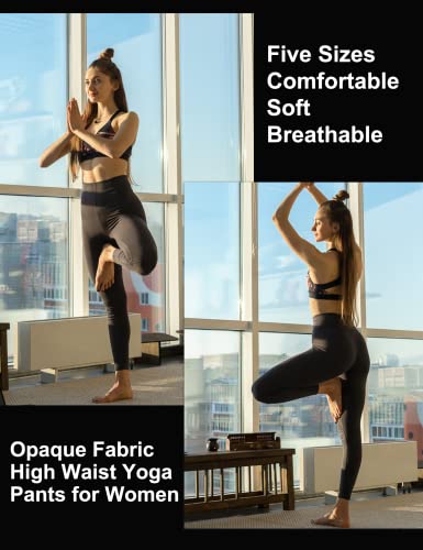 Occffy Leggings Mujer Deporte Cintura Alta Mallas Pantalones Deportivos Leggins con Bolsillos para Yoga Running Fitness y Ejercicio Oc01(Azul Profundo, M)