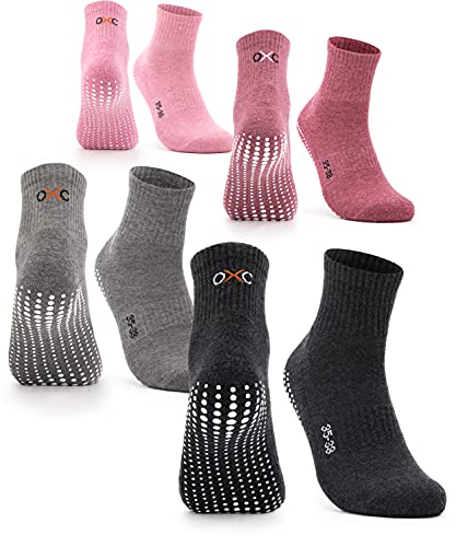 Occulto calcetines antideslizantes mujer 2-4 pares (modelo: Madeleine) 4 Pares | negro,gris,rosa,rojo 39-42