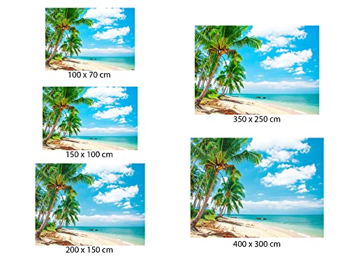 Oedim Fotomural Vinilo Pared Playa Varias Medidas 150x100cm | Decoración de comedores, Salones | Motivos Paisajísticos | Urbes, Naturaleza, Arte | Multicolor | Diseño Elegante