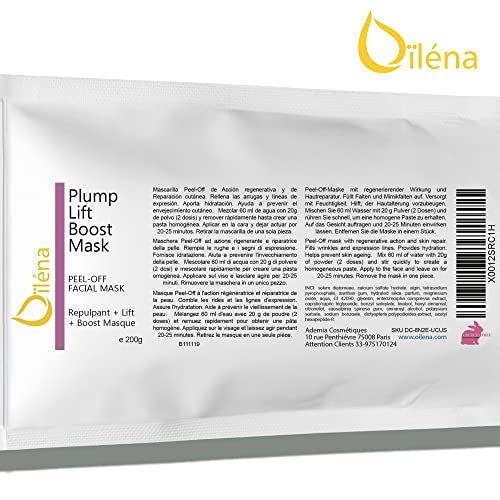 Oïléna - Mascarilla Facial Hidratante y Exfoliante en Polvo | Elimina Espinillas y Puntos Negros | 100% Natural | Fácil Aplicación | Para Cosmética Casera, 200g - Paquete de 1