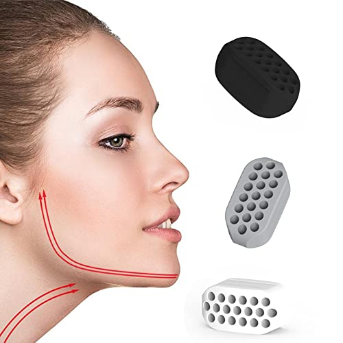 Olakin 3 Piezas Ejercicio De Mandíbula, Entrenador Muscular De La Línea De La Mandíbula para Hombres, Mujeres para Fortalecer y Tensar la Mandíbula y el Cuello