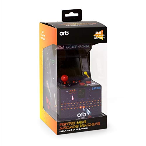ORB 1002624 Mini Máquina de Arcade, Incluye 300 Juegos de 16 bits, Multicolor