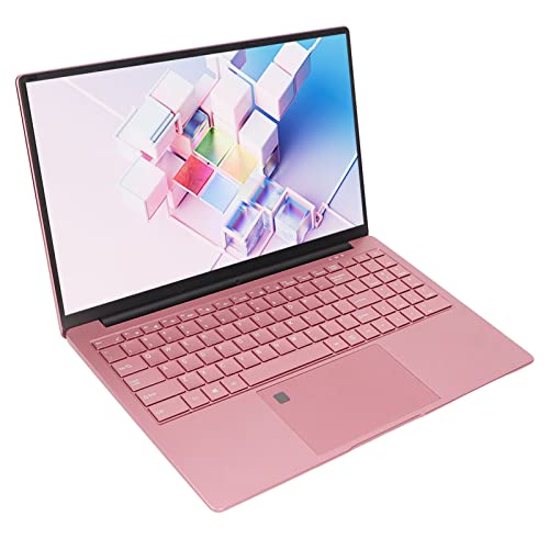 Ordenador Portátil de 15,6 Pulgadas, Rosa, 16 GB de RAM, 512 GB de ROM, Pantalla IPS, Quad Core, 2,9 GHz, CPU, Lector de Huellas Dactilares, Ordenador Portátil, 100‑240V