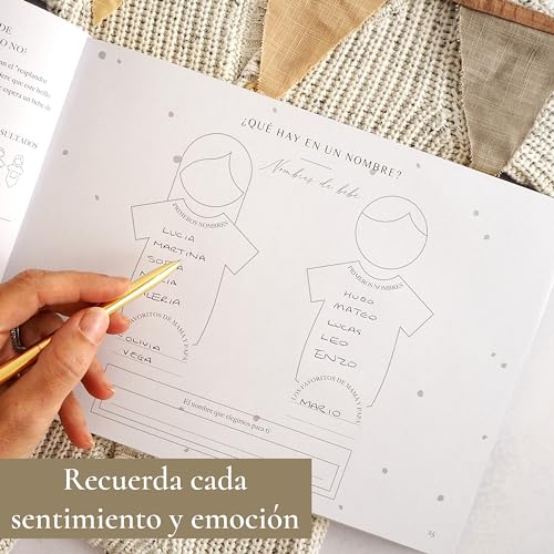 Organizador Y Diario de Embarazo para Regalo – Lujoso Libro de Embarazo para Futuras Mamás – Incluye Agenda de Embarazo, Álbum de Recortes, Lista de Comprobación, Organizador y Libro de Recuerdos