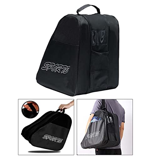 Oshhni Bolsa para Patines de Ruedas, Bolsa para Patines en línea para niños, Bolsas para Patines para niños/Adultos, Negro