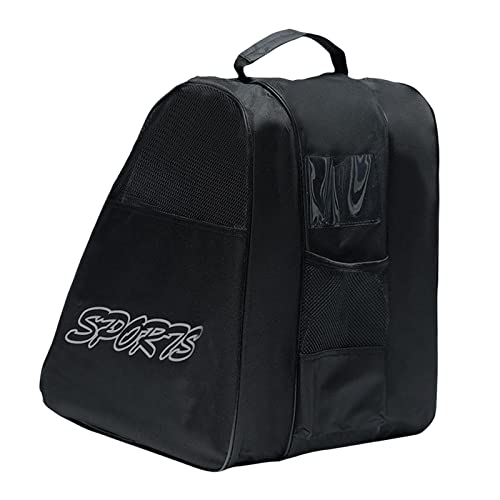 Oshhni Bolsa para Patines de Ruedas, Bolsa para Patines en línea para niños, Bolsas para Patines para niños/Adultos, Negro