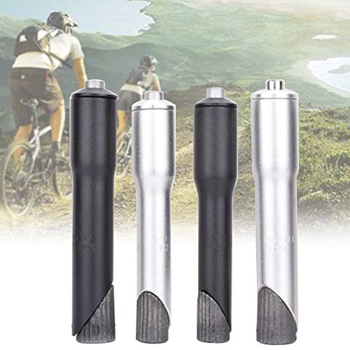 OSISTER7 Bike Fork Stem Extender Manillar de aleación de aluminio, DIY Bike Control Tube Fahrradteile Riser Head Up adaptador para bicicleta de montaña bicicleta de carreras, color Negro