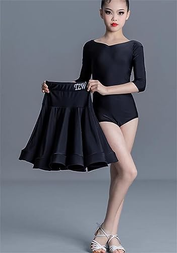 OTMYIGO Vestidos Infantiles para niñas, Vestido de Baile de salón, Ropa de Escenario, Trajes Latinos para niños, Ropa de Baile, Vestido de competición,A11,140