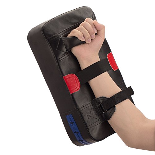 OVERMONT Pao de Cuero PU Saco de Boxeo Almohadilla de Choque Cojín Kick para Boxeo Taekwondo Karate Judo Jiu-Jitsu brasileño UFC MMA K1 Entrenamiento Boxing Tailandés Jeet Kune Do 40cm*20cm*10cm