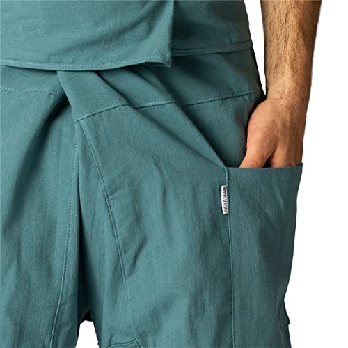 PANASIAM Fisherman Pants Unicolor, Petrol Grey, XL