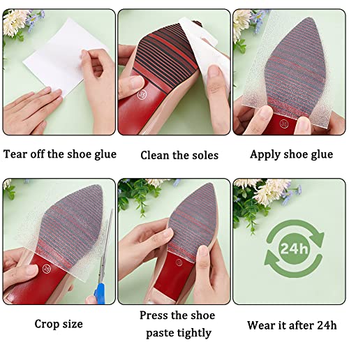 PandaHall Protector de Suela de Zapato Autoadhesivo de 1 m, Antideslizante Rollo de Adhesivo de Suela Transparente para Hombres Y Mujeres Zapatos de Tenis de Tacón Alto Zapatos de Cuero de Negocios