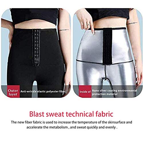 Pantalones deportivos para adelgazar para mujer Sauna Pantalones cortos térmicos para sudor caliente Body Shaper Pantalones deportivos de yoga Pantalones de fitness Gimnasio Sauna y efecto de sudor
