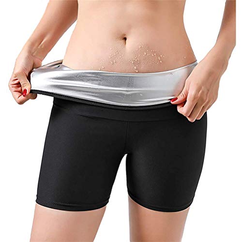 Pantalones deportivos para adelgazar para mujer Sauna Pantalones cortos térmicos para sudor caliente Body Shaper Pantalones deportivos de yoga Pantalones de fitness Gimnasio Sauna y efecto de sudor