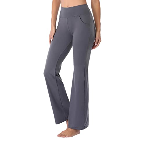 Pantalones Yoga Mujer 2023 Pantalon Campana Largos Color Sólido Yoga Pants Flare Pantalon Mujer Zumba Opaco Leggins Deportivos Mujer Sweatpants para Running Training Estiramiento Yoga Y Pilates