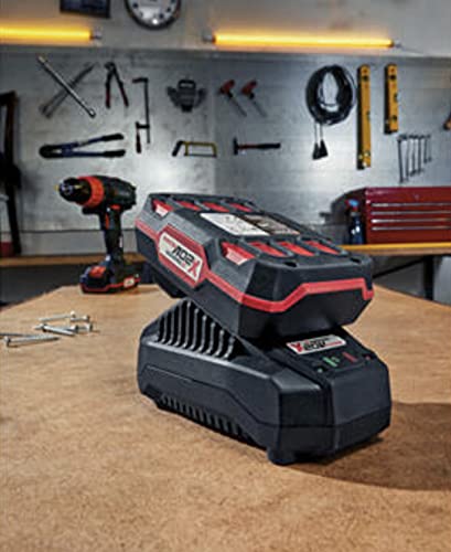 Parkside PAP 20 A1+ Cargador PLG20 A1, batería de iones de litio potente de 2 Ah con 3 fases (todas las herramientas de la serie Parkside 20 V Team Power Tool viene con enchufe británico)