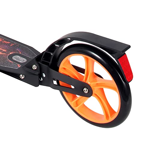 Patinete ATAA Serie Pro **Vulcan**Patinete Plegable y Ajustable en Altura con Grandes Ruedas de 20 cm, Correa de Transporte y suspensiones traseras y Delanteras