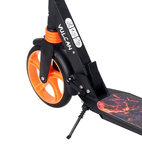 Patinete ATAA Serie Pro **Vulcan**Patinete Plegable y Ajustable en Altura con Grandes Ruedas de 20 cm, Correa de Transporte y suspensiones traseras y Delanteras