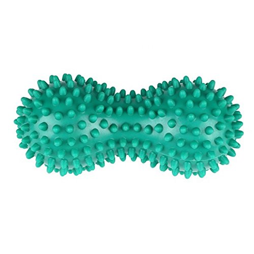 Pelota de masaje para yoga, fitness, alivio de estrés de PVC, masajeador de pies de mano con forma de cacahuete