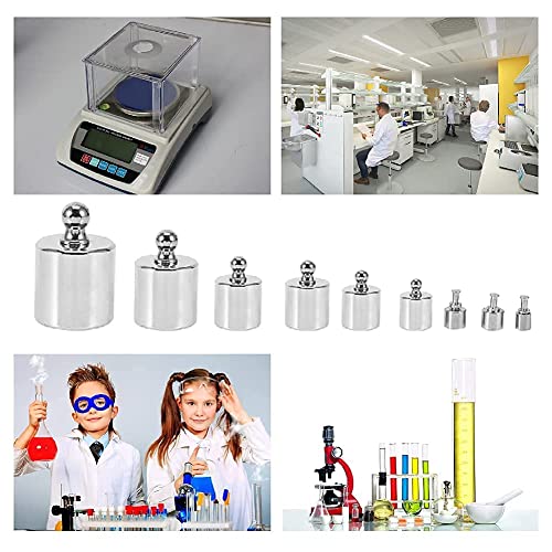 Pesas de CalibracióN, Juego de Pesas Para Balanza, Kit Pesas de CalibracióN, Peso CalibracióN 100G, Juego de Pesas de CalibracióN de 17 Piezas, con Caja, para Laboratorio de Ciencias de JoyeríA