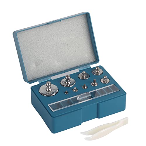 Pesas de CalibracióN, Juego de Pesas Para Balanza, Kit Pesas de CalibracióN, Peso CalibracióN 100G, Juego de Pesas de CalibracióN de 17 Piezas, con Caja, para Laboratorio de Ciencias de JoyeríA