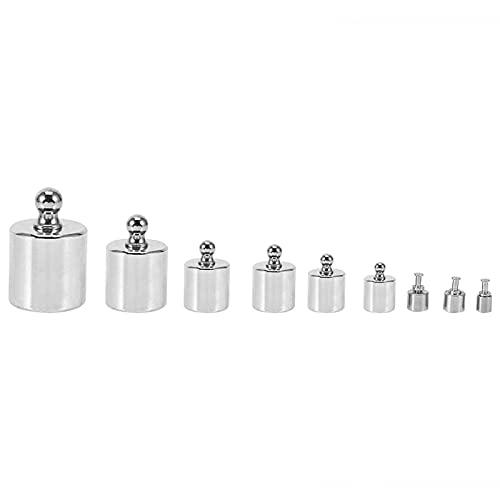 Pesas de CalibracióN, Juego de Pesas Para Balanza, Kit Pesas de CalibracióN, Peso CalibracióN 100G, Juego de Pesas de CalibracióN de 17 Piezas, con Caja, para Laboratorio de Ciencias de JoyeríA