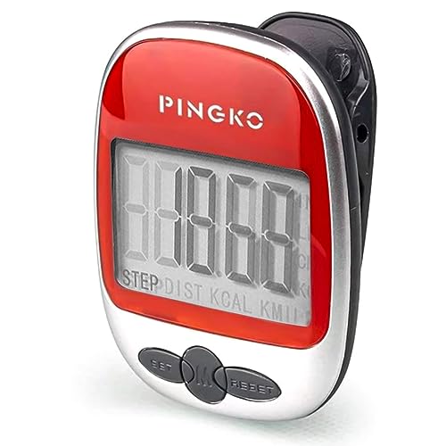 Pingko Podómetro portátil con precisión para Correr en Pistas Deportivas, Contador de distancias, Contador Fitness, Contador de calorías.