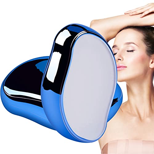 Pipihome Epilatore de Vello mágico sin Dolor, Borrador de Pelo de Cristal, Crystal Hair Eraser, Depilación para Hombres y Mujeres Herramienta Exfoliante para Pierna Brazo Espalda (Azul Oscuro)