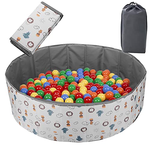 Piscina de bolas plegable, parque infantil para bebés, niños, habitación infantil (piscina de bolas, 100 cm)