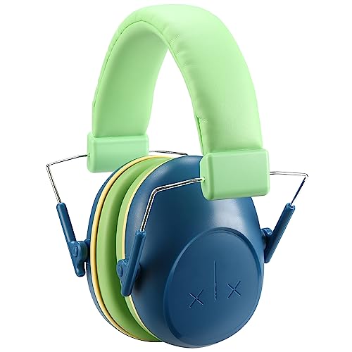 Procase Auriculares de Protección Auditiva Infantil, Orejeras Cancelación de Ruido NRR 24 dB para Niños Adolescentes juveniles para Estudiar Disparar Viajes -Azul Marino