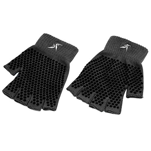 ProsourceFit Grippy Gloves Guantes, Women's, Black, One Size