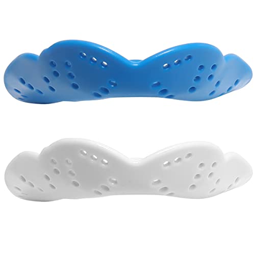 Protector bucal Unisex Adulto - 1.6mm Protector bucales adolescentes, Cómodo de llevar y fácil de respirar.(2 PAQUETES)