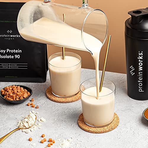 Protein Works| Proteína De Soja 90 (aislado) | Crema Alla | 100% Vegano | Procedente De Fuentes Sostenibles | Bajo En Grasas, Vainilla, 500 Gramo