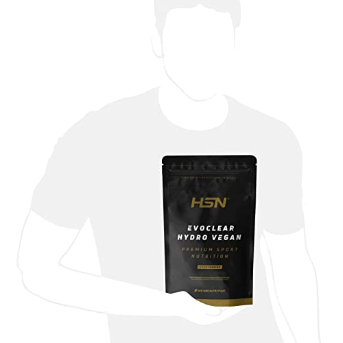 Proteína Clear Vegana de HSN Evoclear Hydro Vegan | Sabor Sandía 500 g = 31 Tomas por Envase Proteína Hidrolizada de Guisante | Textura Tipo Zumo Refrescante | No-GMO, Vegano, Sin Gluten