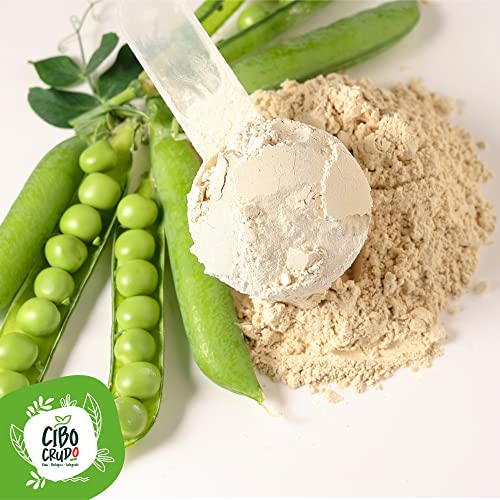 Proteina de Guisante en Polvo Ecologica - 400g. Proteina Vegana de Origen Vegetal. Pura sin Aditivos.