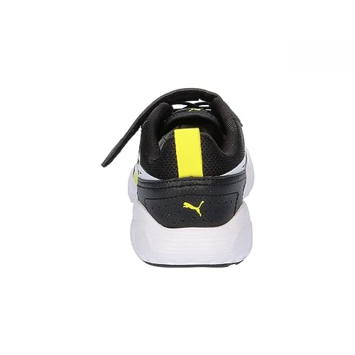 PUMA All-Day Active AC+ PS, Zapatillas, Black White-Yellow Burst, 30 EU